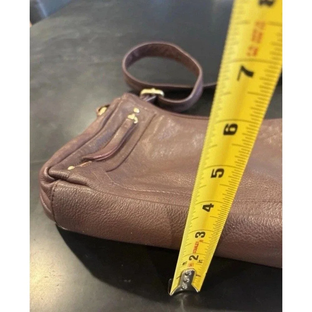 Great American Leather Works Brown Leather Shoulder Crossbody Bag Purse